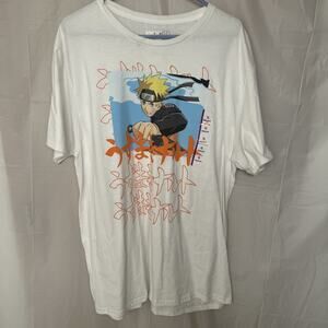NARUTO Shippuden Collection KAKASHI T-Shirt White Size XL Anime